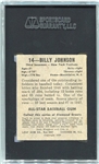 1948-49 Leaf #14 Billy Johnson New York Yankees SGC 60 
