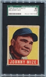 1948-49 Leaf #46 Johnny Mize New York Giants SGC 80