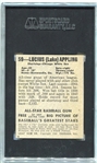 1948-49 Leaf #59 Lucius Appling Chicago White Sox SGC 80