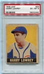 1948-49 Leaf #33 Harry Lowrey SP PSA 6
