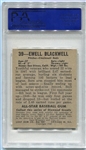 1948-49 Leaf #39 Ewell Blackwell Rookie Card PSA 7