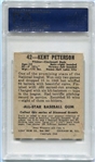 1948-49 Leaf #42B Kent Peterson Red Cap PSA 4