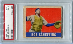 1948-49 Leaf #160 Bob Scheffing SP PSA 5