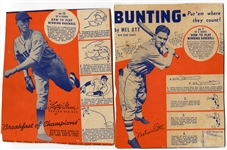 1936 Wheaties Series 5 Lot of 2 Mel Ott & Lefty Grove