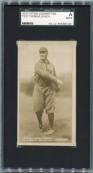 T222 Fatima Thomas Leach Chicago Cubs SGC Auth