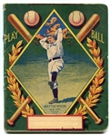 Circa 1910 Christy Mathewson / Walter Johnson Color Cover Notebook