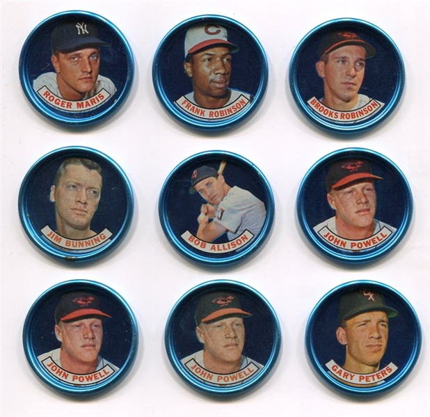 1965 Old London Coins lot of 9 with HOFers