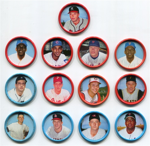 1963 Salada-Junket Coin Lot of 13 Mostly Different With HOFers