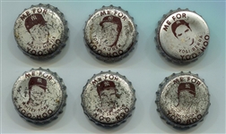 1959 Yoo-Hoo Bottle Cap Complete Set of 6