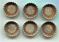 1959 Yoo-Hoo Bottle Cap Complete Set of 6