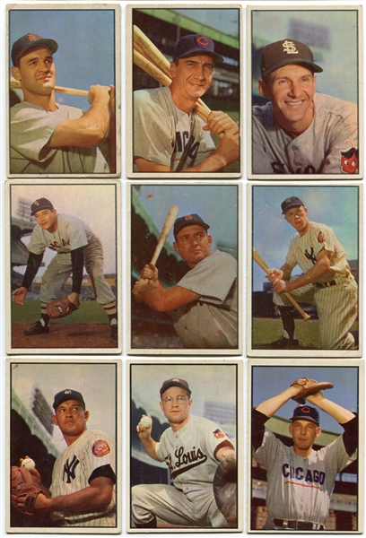 1953 Bowman Color Lot of 19 Different w/1 Dupe Mostly VG to EX+