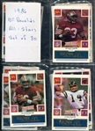 1986 McDonald's Football All-Stars Complete 30 Card Set Blue Tab Nrmt+/-