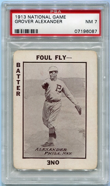 WG5 1913 National Game Grover Alexander PSA 7