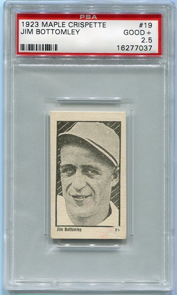 V117 Maple Crispette #19 Jim Bottomley PSA 2.5