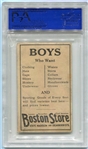 H801-8 1917 Boston Store #137 E. C. Sam Rice PSA 2