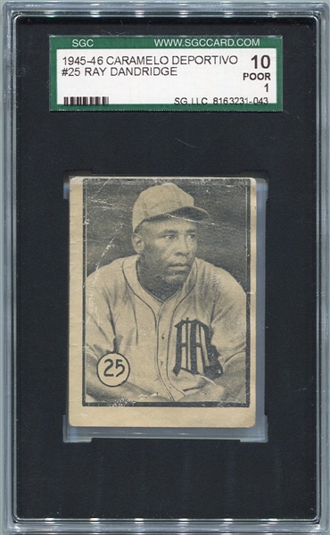 1945-46 Caramelo Deportivo #25 Ray Dandridge SGC 10