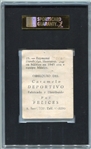 1945-46 Caramelo Deportivo #25 Ray Dandridge SGC 10