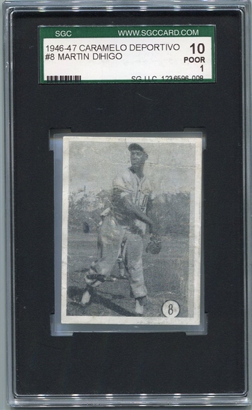 1946-47 Caramel Deportivo #8 Martin Dihigo SGC 10