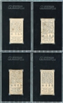 T205 Lot of 4 Different All Polar Bear Backs and All SGC 35's