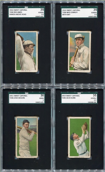 T206 Lot of 7 Different SGC 30 & 35s