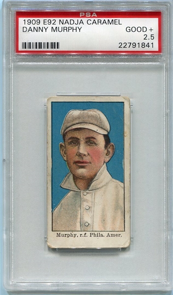 E92 Nadja Caramel Danny Murphy Philadelphia PSA 2.5