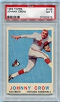 1959 Topps Football #105 Johnny Crow Rookie Card PSA 7