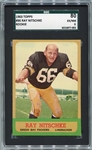 1963 Topps Football #96 Ray Nitschke Rookie Card SGC 80