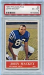 1964 Philadelphia Football #3 John Mackey Rookie Card PSA 6