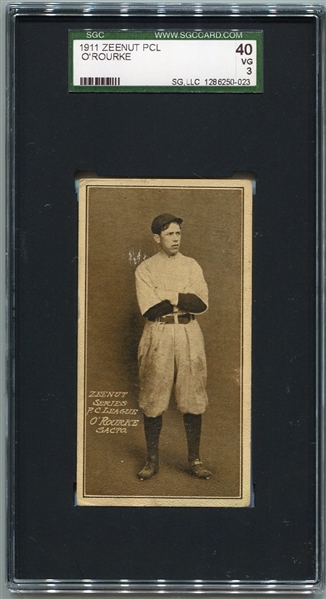 E136 1911 Zeenut Patsy ORourke Sacramento SGC 40