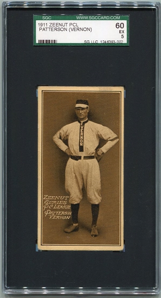 E136 1911 Zeenut Ham Patterson Vernon SGC 60