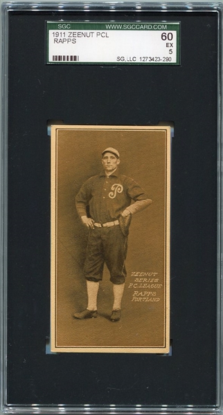 E136 1911 Zeenut William Rapps Portland SGC 60