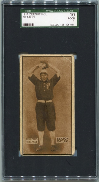 E136 1911 Zeenut Tom Seaton Portland SGC 10