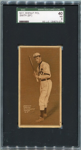 E136 1911 Zeenut Arthur Smith San Francisco Large Image SGC 40