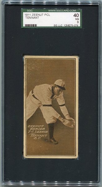 E136 1911 Zeenut Tom Tennant San Francisco SGC 40