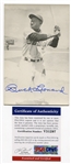 Buck Leonard Autographed Postcard PSA/DNA Certified