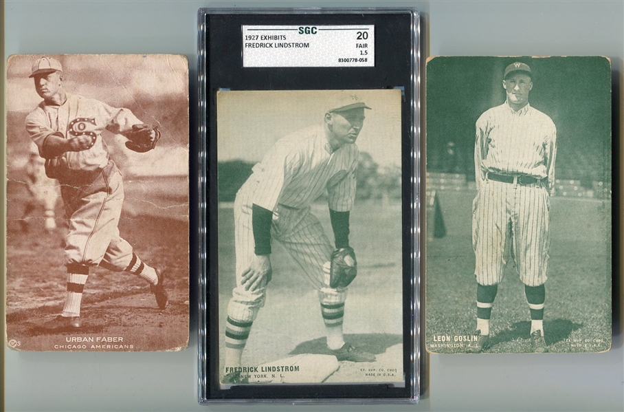 1922 Eastern Exhibit Faber & 1927 Exhibits Goslin and Lindstrom