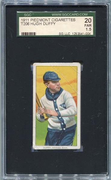 T206 Hugh Duffy Chicago SGC 20