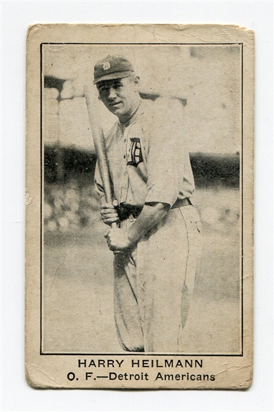 E121 American Caramel Harry Heilmann Batting 