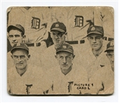 R321 1935 Goudey 4 In 1 Cleveland Indians Back 1L