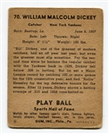R336 1941 Play Ball #70 Bill Dickey VG