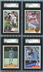 1977-1992 Star Card/Rookie/HOFer Lot of 22 Cards Mostly Graded 