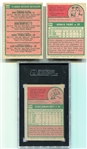 1975 Topps Rookie Card Lot Yount, Brett & Carter