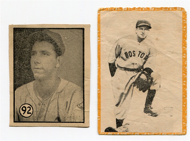 1945 Caramelo Deportivo #92 Agapito Mayor & 1947 Propagandas Montiel #71 Joe Cronin