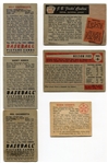 1950-1955 Bowman Baseball Lot of 6 Different w/HOFers
