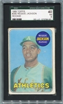 1969 Topps #260 Reggie Jackson Rookie Card SGC 40