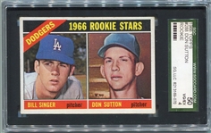 1966 Topps #288 Don Sutton Rookie Card SGC 50