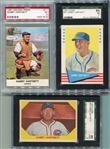 1960-61 Gabby Hartnett Three Card Graded Lot