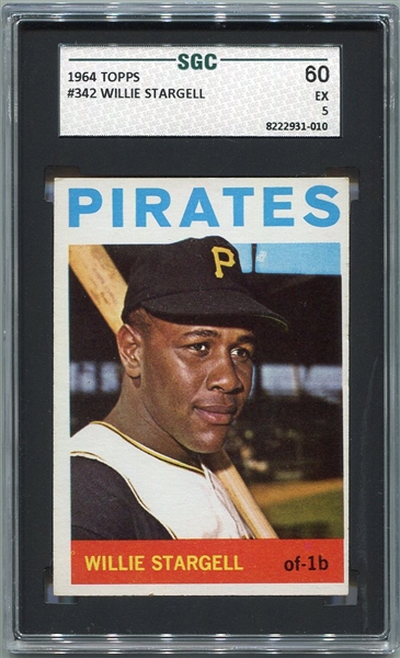 1964 Topps #342 Willie Stargell SGC 60