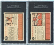 1962 Topps #45 Brooks Robinson & #199 Gaylord Perry RC Both SGC Graded