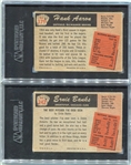 1955 Bowman Baseball Aaron & Banks Each SGC Graded